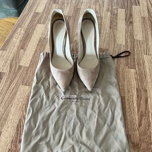 Gianvito Rossi Neutral Suede Pumps - Size 38